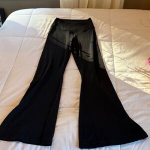 Aerie Black viral cross over Flare Pants